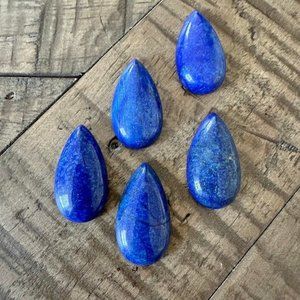 Natural Lapis Lazuli Teardrop Cabochons